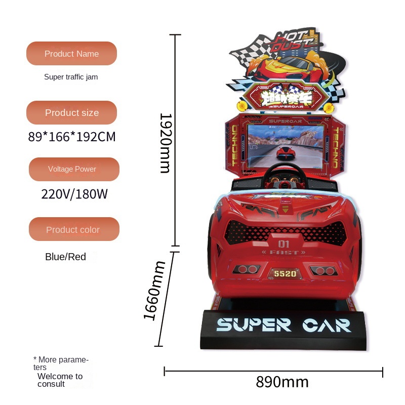 Racing Arcade Cabinet - Máquina de Jogo Arcade Operada por