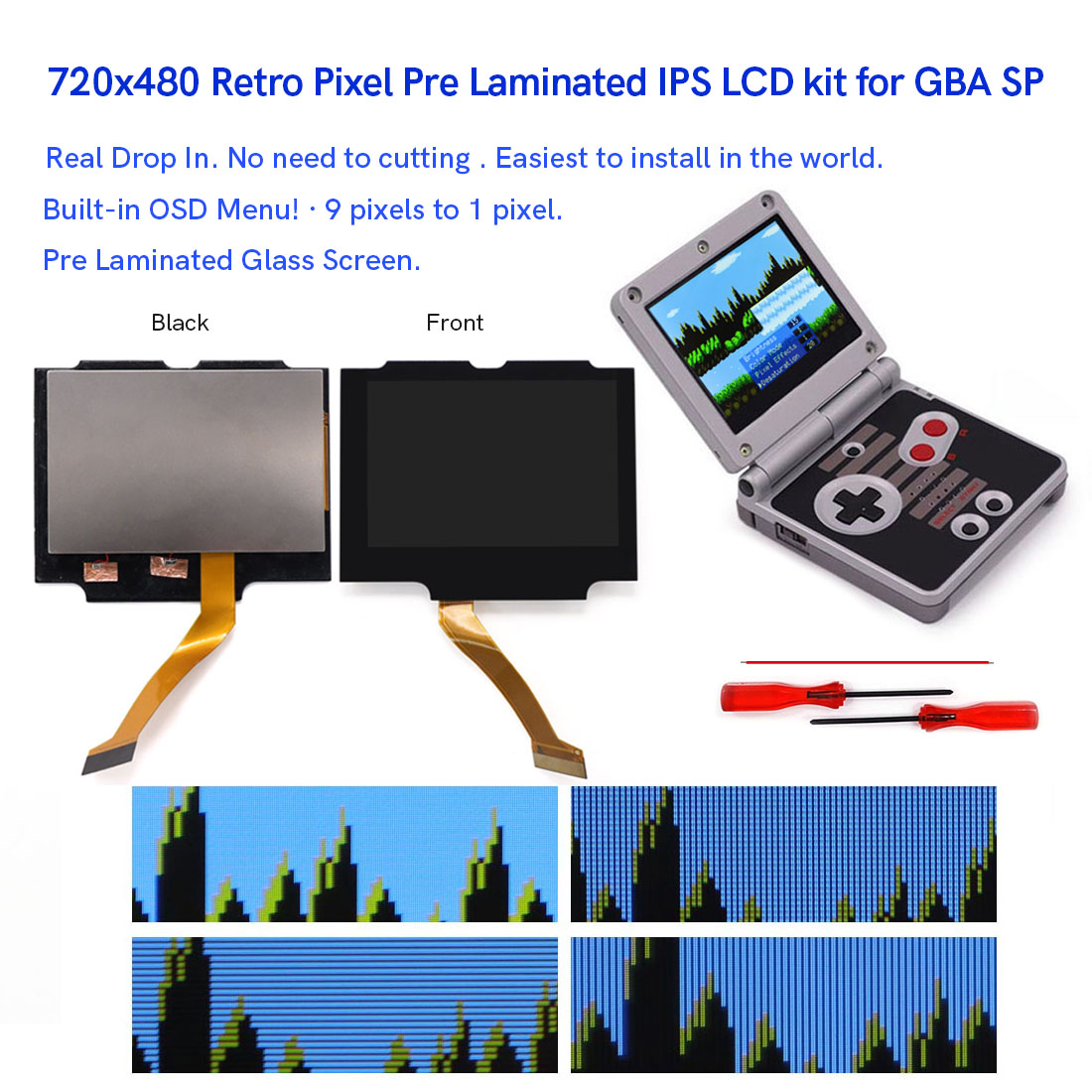 Tela LCD IPS laminada com retr - Lcd Screen Arcade avaliação e preço
