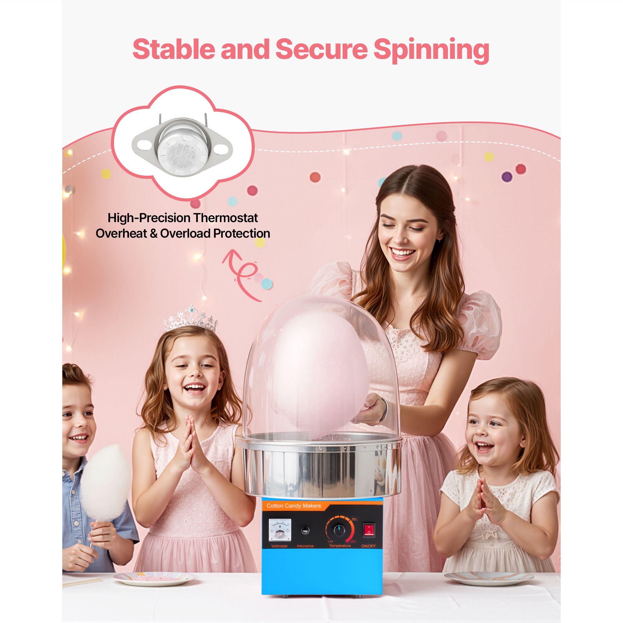 Máquina Elétrica de Algodão Do - Candy Floss Machine avaliação e preço