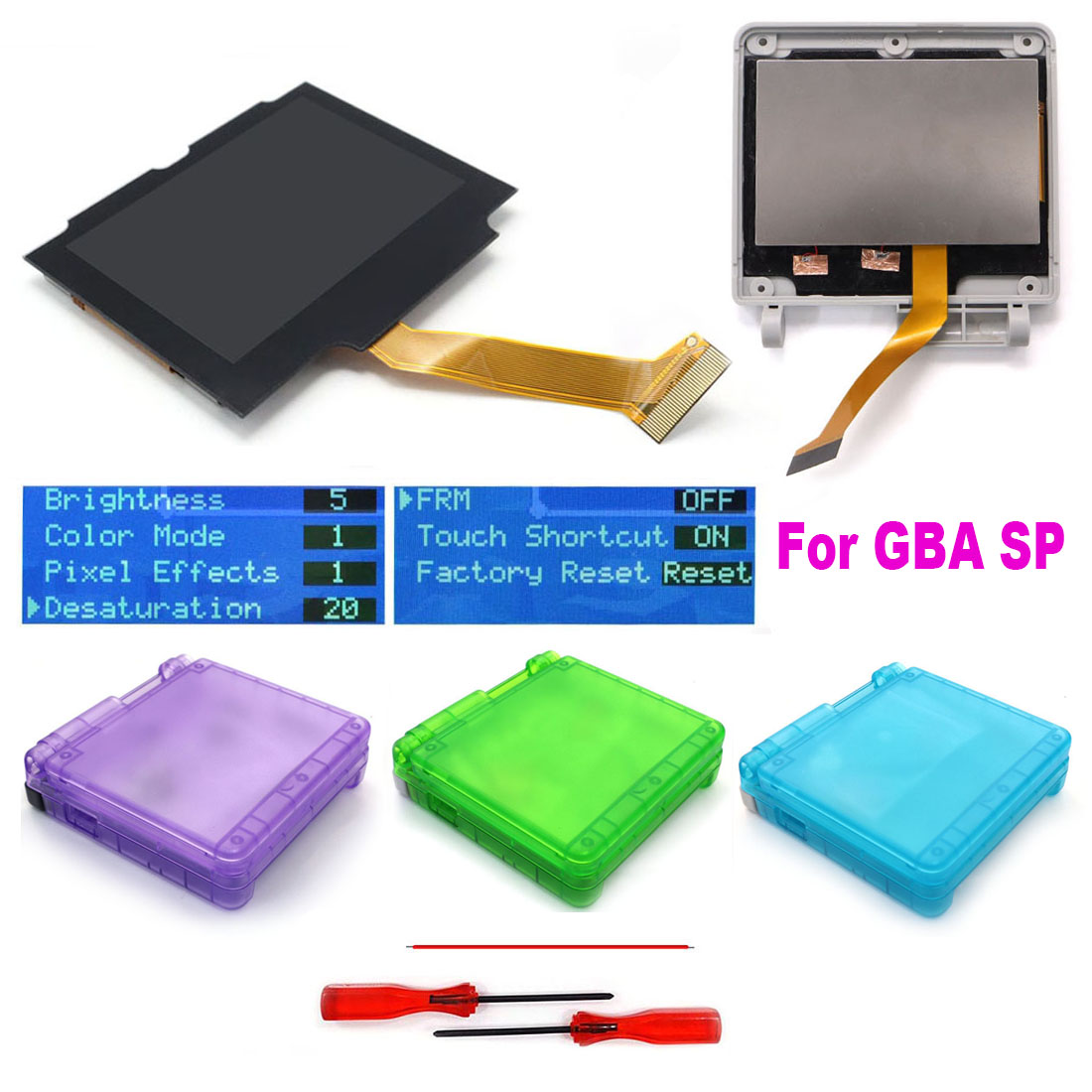 HISPEEDIDO Para GBA SP IPS V5  - Lcd Screen Arcade avaliação e preço